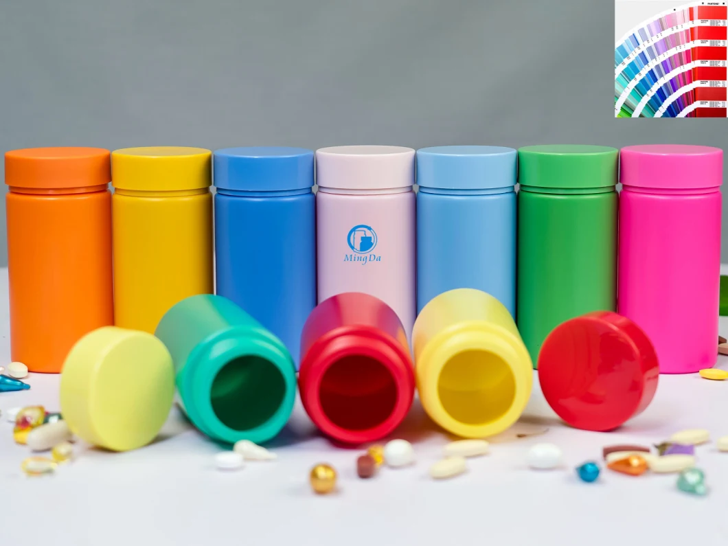 HDPE 135ml Cylindrical Chewable Tablets Plastic Bottle