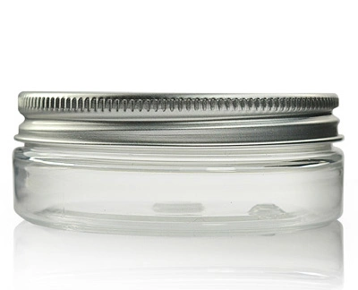 25ml Clear Pet Straight Cylindrical Jar &amp; 48mm Aluminium Cap