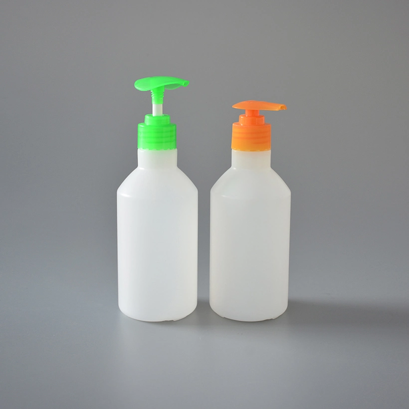 350ml Round Shape HDPE Hand Lotion Dispenser Plastic Bottle