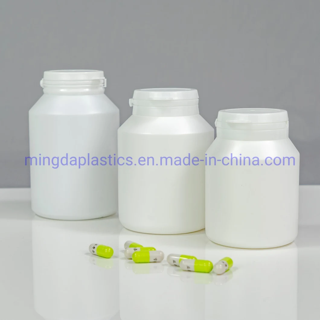 Oxygen Resistance Food Grade HDPE Tamper Evident Sloping Shoulder Plastic Packaging Bottle