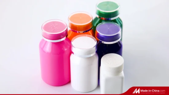 60ml 60cc White HDPE Round Pill Bottle Container Empty Refillable Chewing Gum Bottle with Tearing off Lid